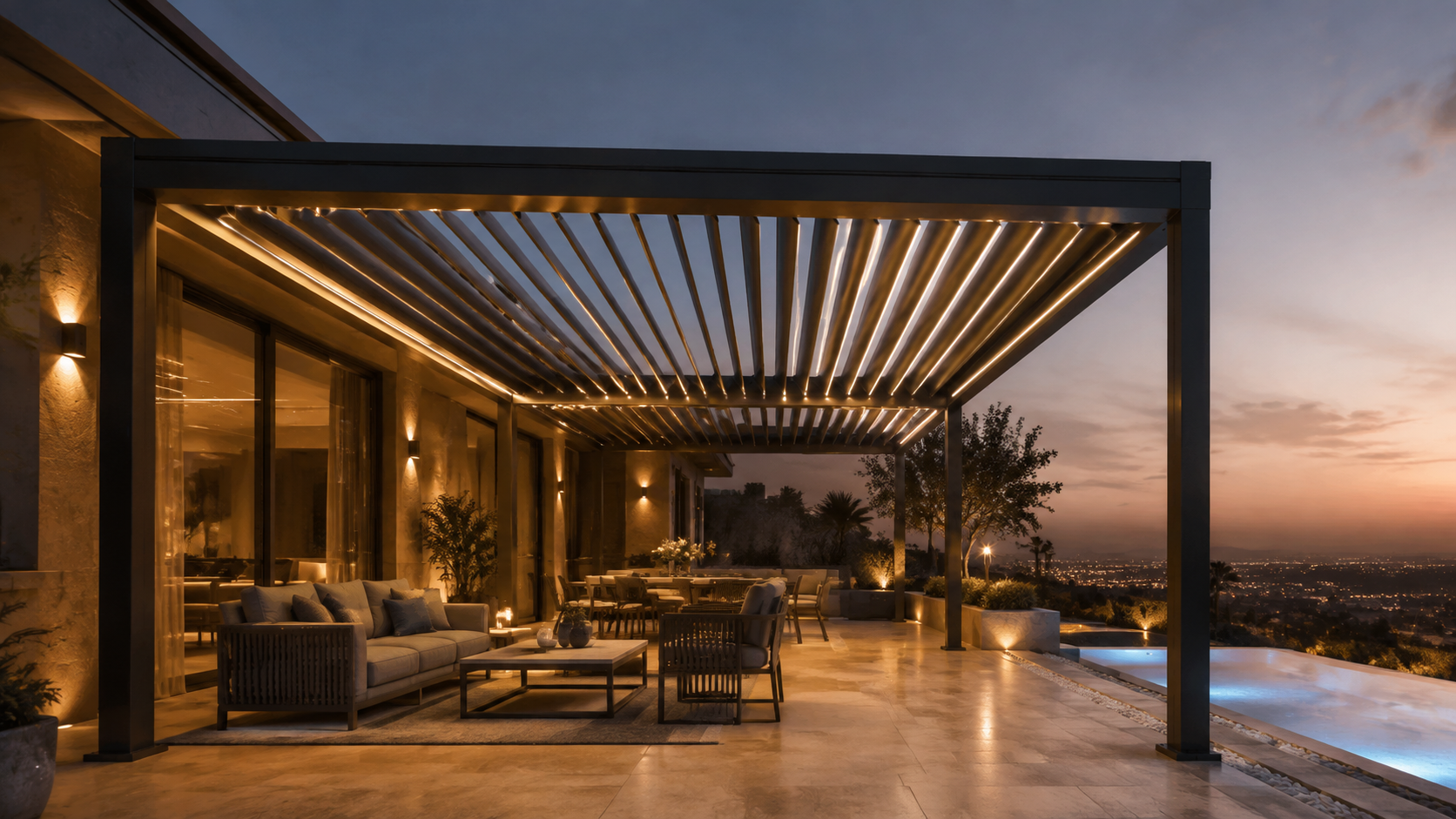 برجولات ألمنيوم أوتوماتيكية في الرياض