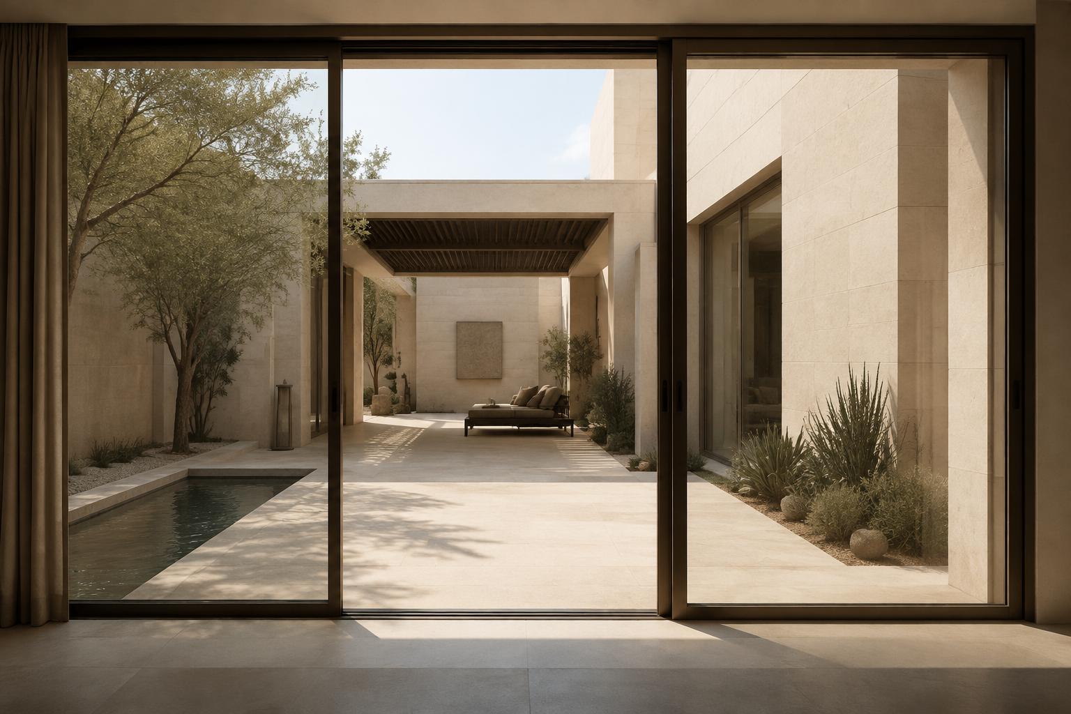 أنظمة أبواب ألمنيوم سحاب في الرياض